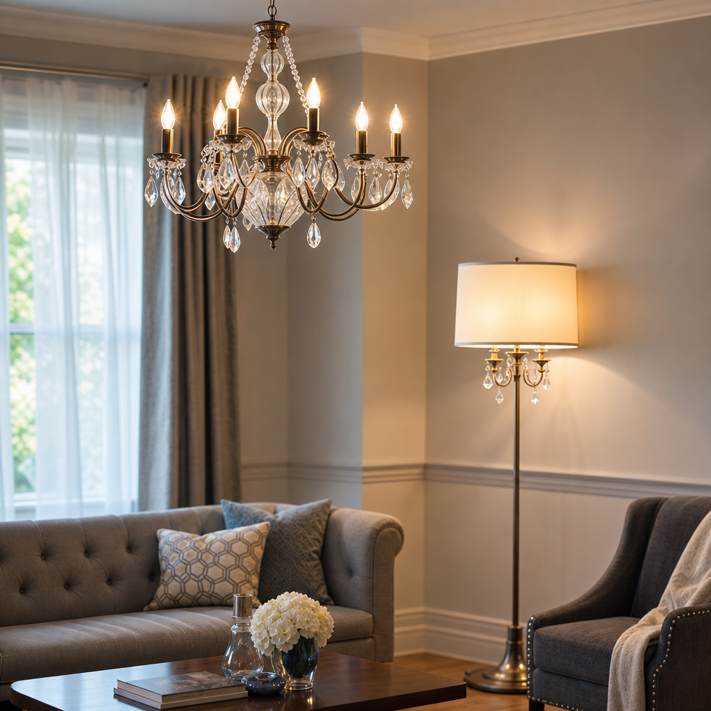 LED žiarovka pri lustre a lampe