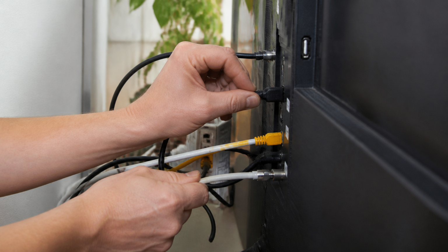 Kontrola káblov pri domácej elektronike